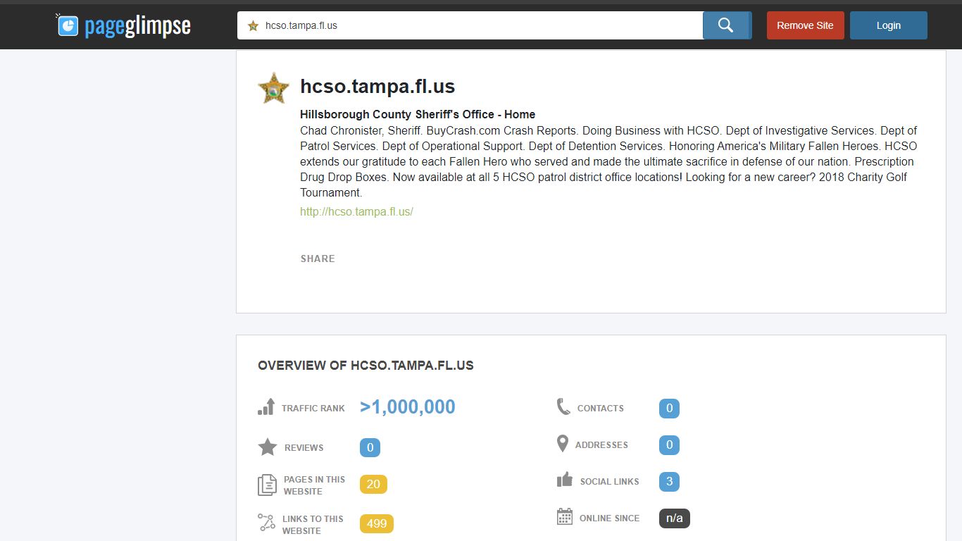 Hillsborough County Sheriff's Office - Home | hcso.tampa.fl.us Reviews